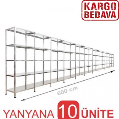 Ağır Depo Rafı 31x600x200 5 Katlı