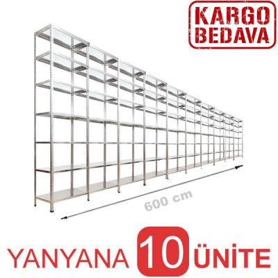 Ağır Depo Rafı 31x600x250 7 Katlı