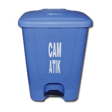 Cam Atık Kovası 40 Litre Köşeli