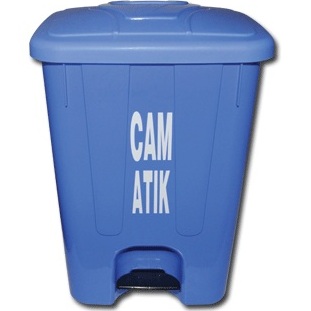 Cam Atık Kovası 65 Litre Köşeli