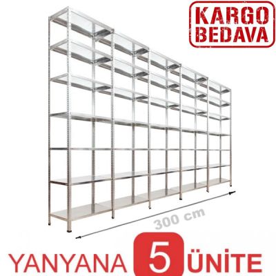 Depo Raf Sistemi 43x300x250 7 Katlı