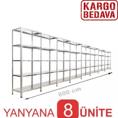 Depo Rafı fiyatı 31x600x200 5 Katlı